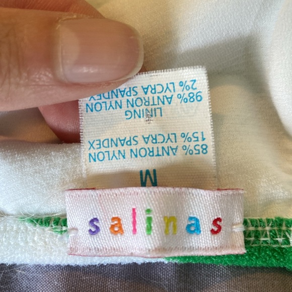 Salinas Striped Bikini Top M - Picture 4 of 5